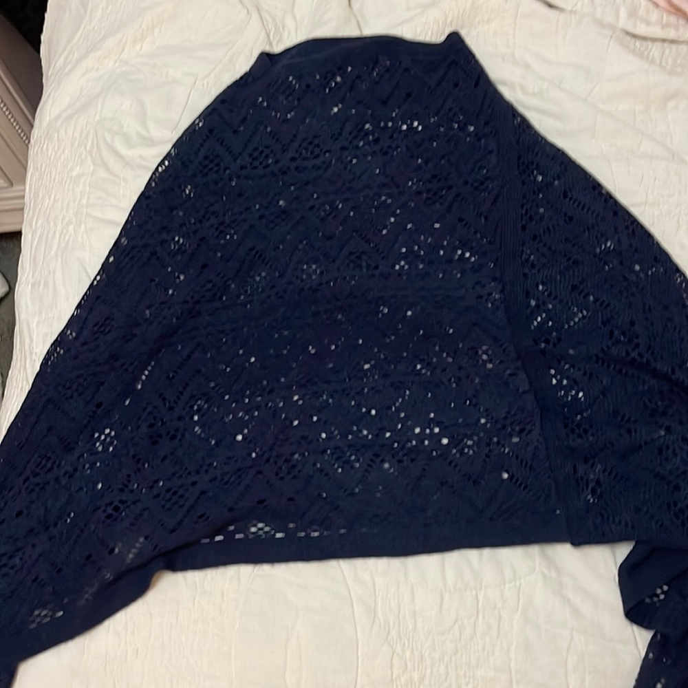 Navy shawl